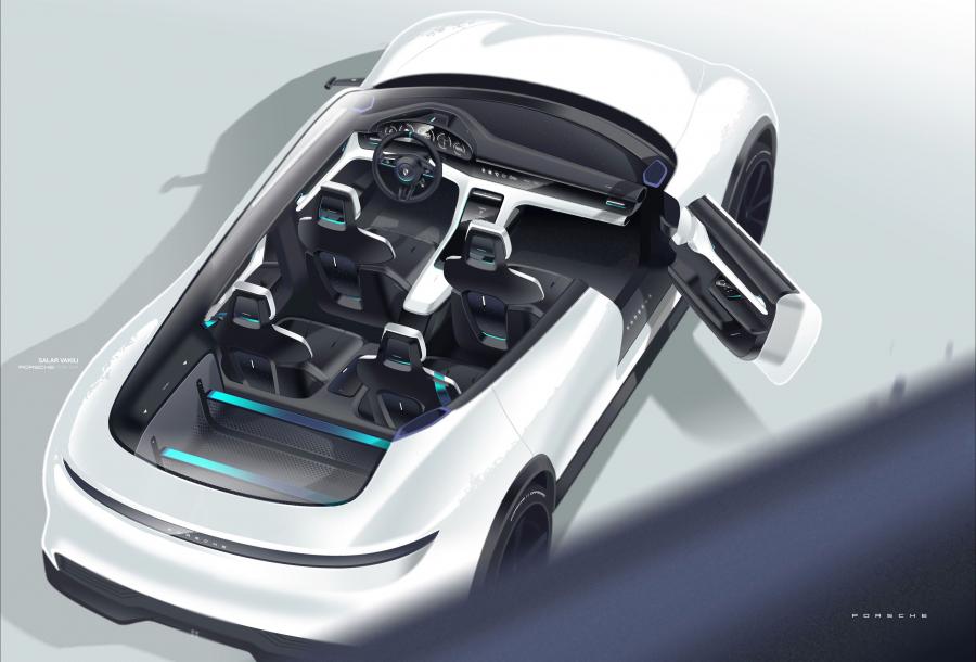 Эскиз Porsche Mission E Cross Turismo 2018 года  (фото 34 из 66)